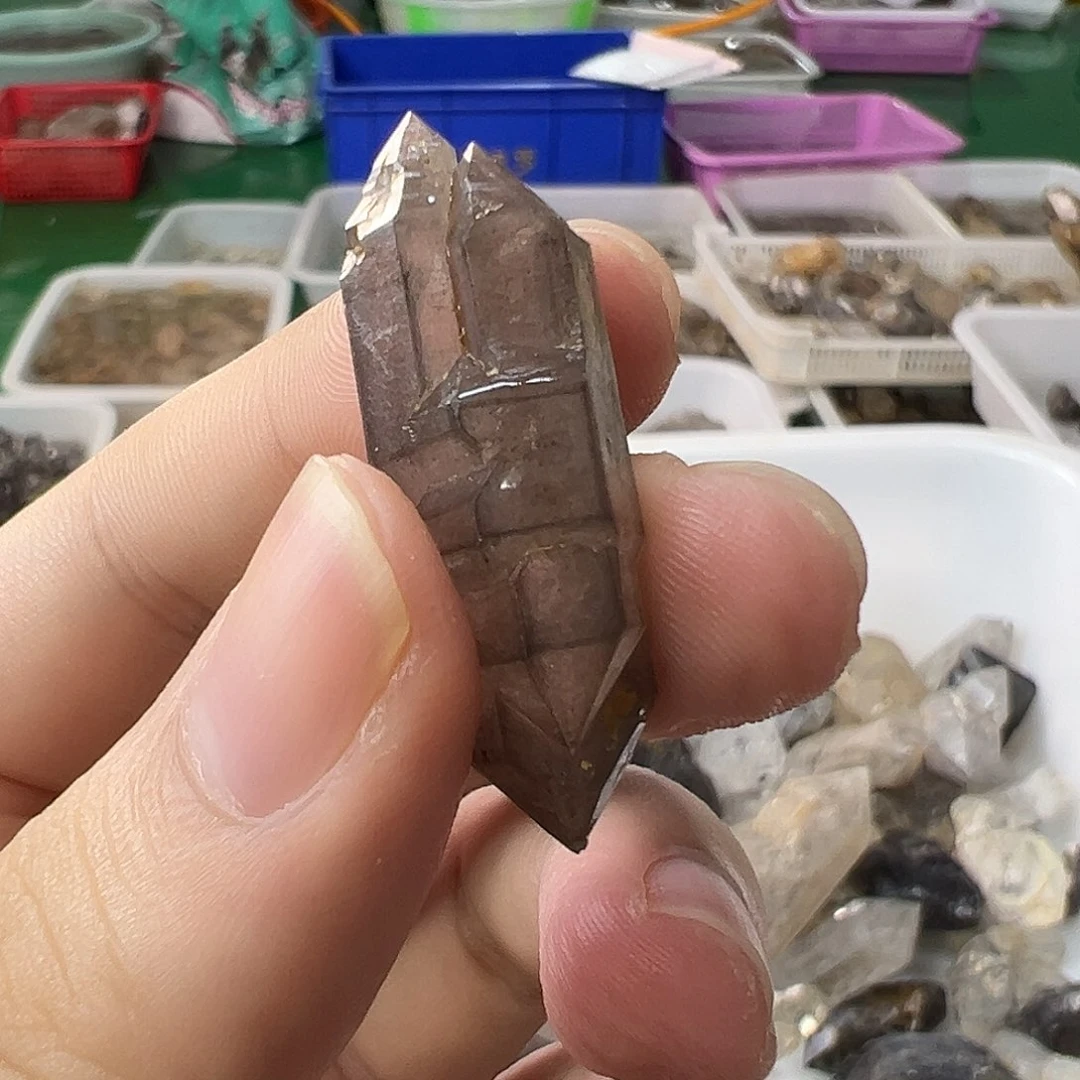 豆***)水晶珠宝半成品未镶嵌65