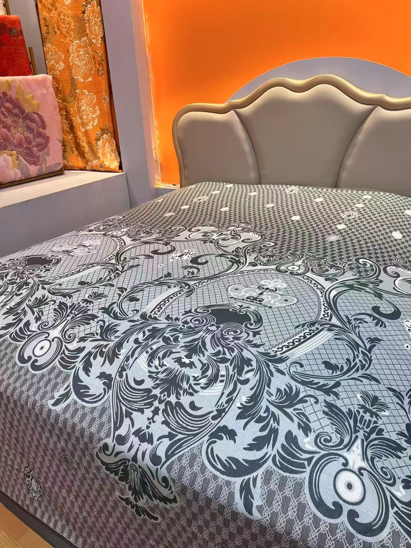 宝瓶花2.3*2.5 米 床盖四季通用双面亲肤加厚柔软大尺寸不跑床