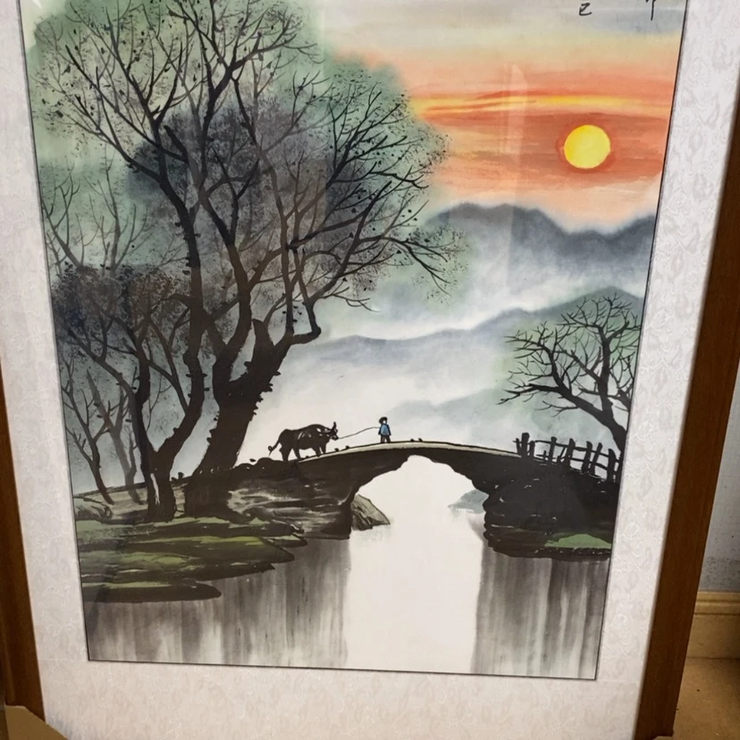 【闪购商品】国画手绘国画带框