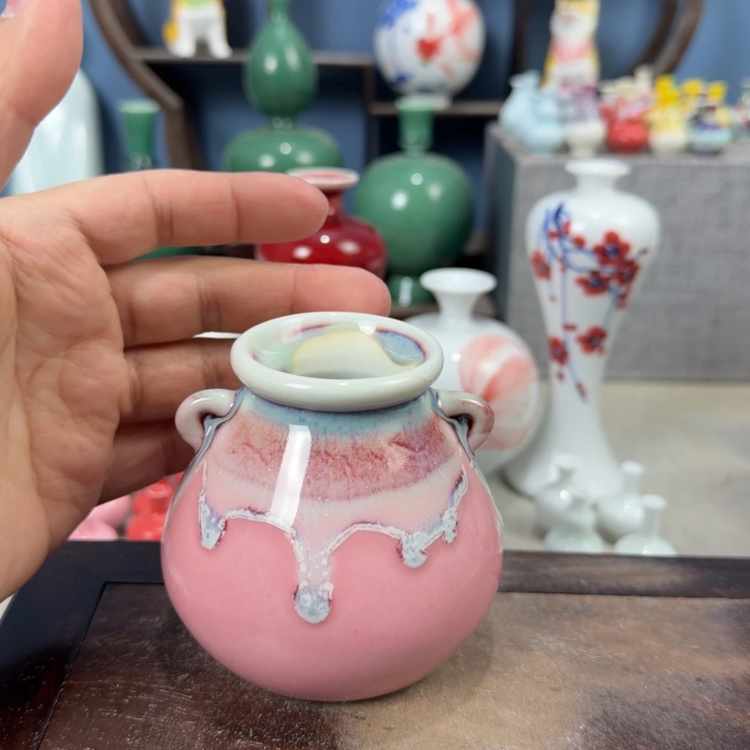 陶瓷手工小花器摆件
