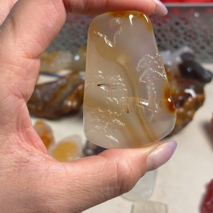 玛瑙/玉髓未镶嵌吊坠(不含链)