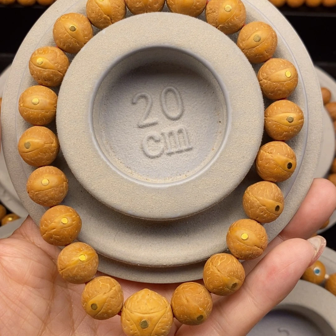 凤眼菩提手串12➕铜松，25年新籽