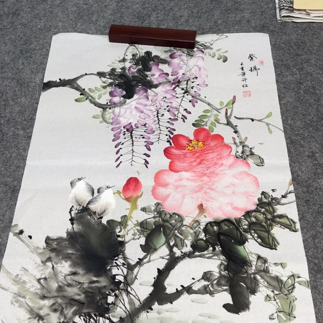 国画12.16纯手绘无边框作品