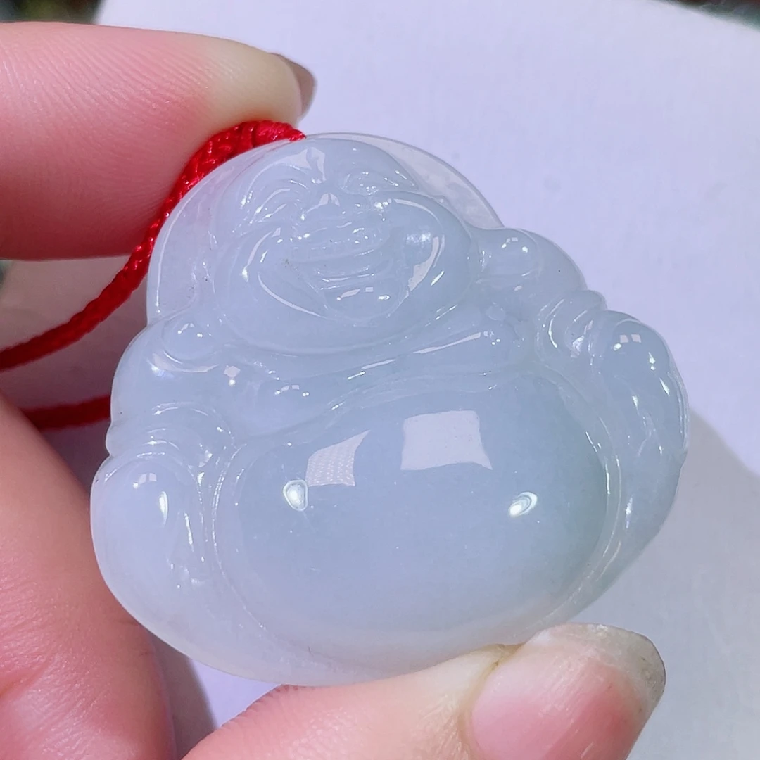 翡翠未镶嵌颈饰佛公