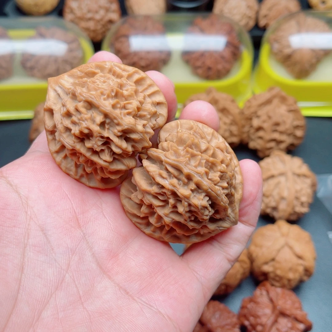 把件文玩核桃龙门涧狮子头43×41×41