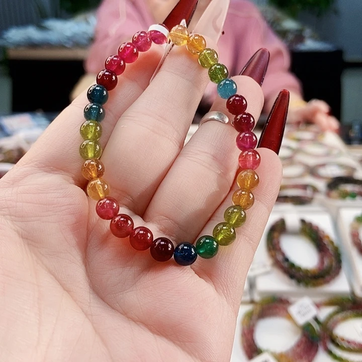 碧玺手链未镶嵌G2617060单圈颜色微差发1