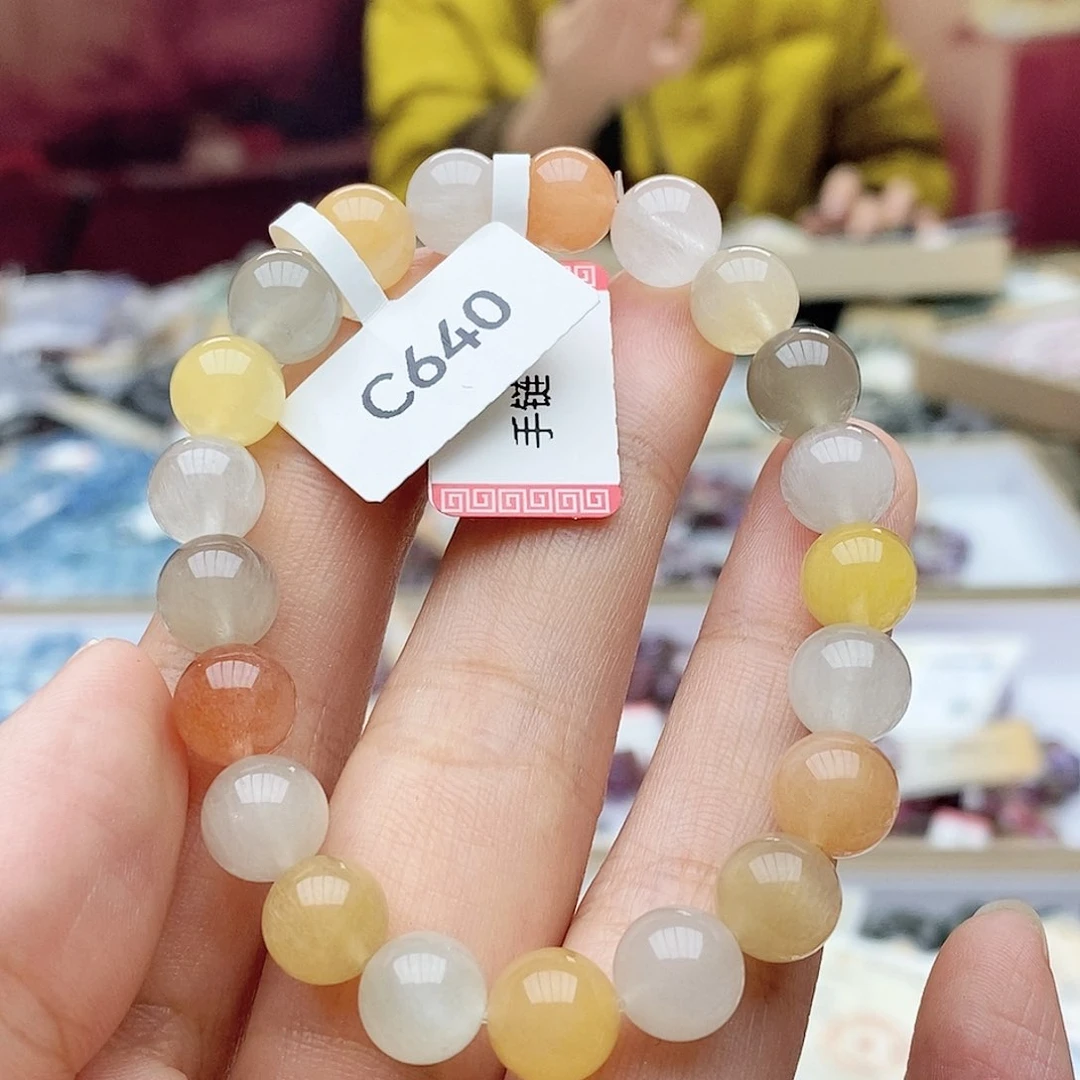 水晶手链未镶嵌C640彩兔毛