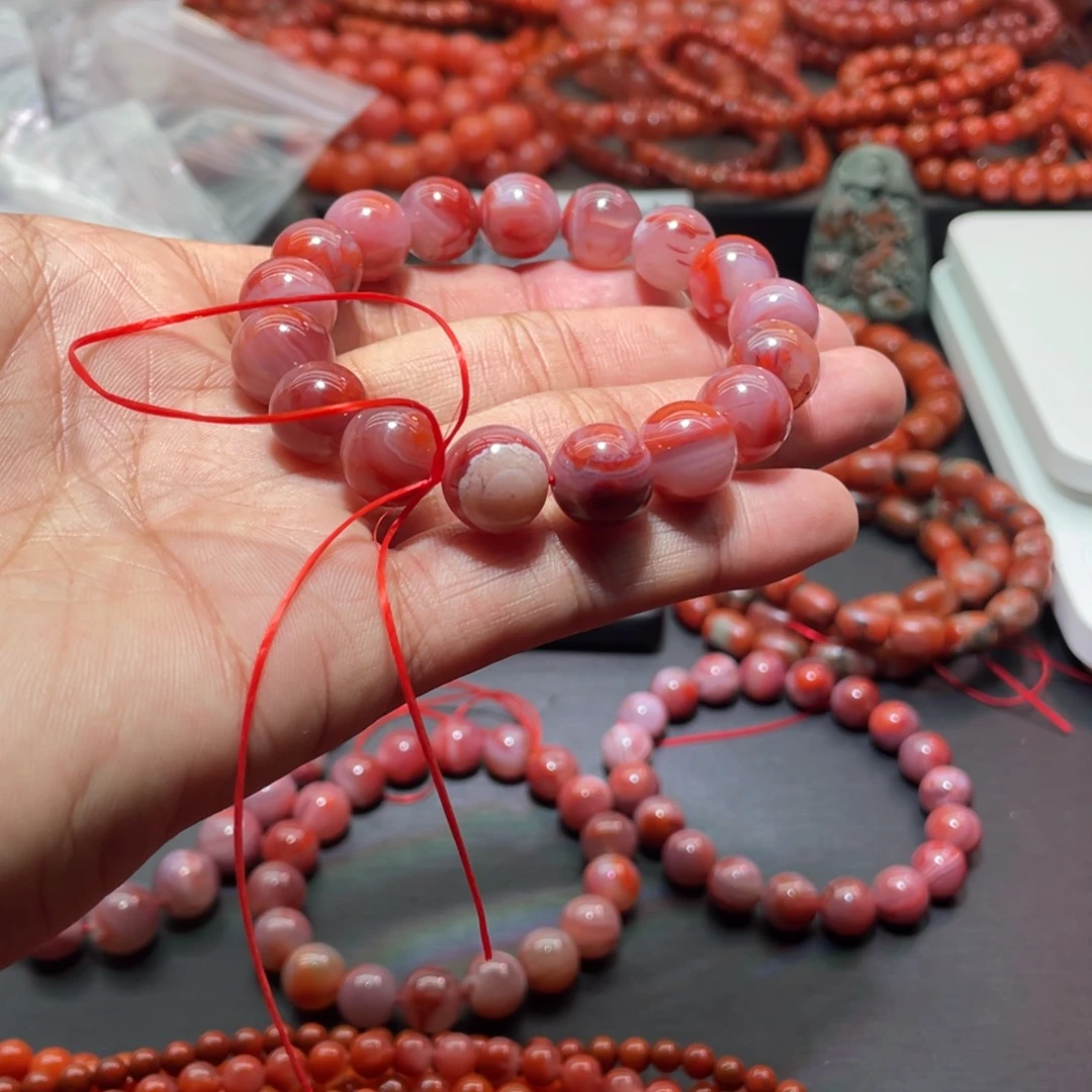 南红玛瑙手链未镶嵌莉**酱