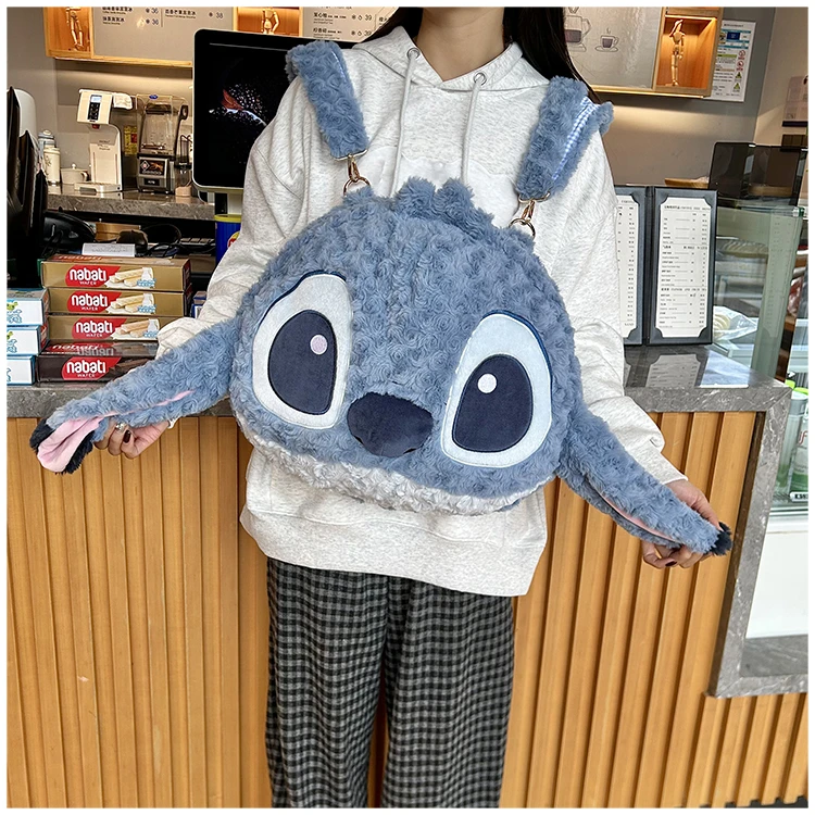 正版卡通史迪奇妙趣双肩包疯狂动物城朱迪狐尼克毛绒双肩玩偶包