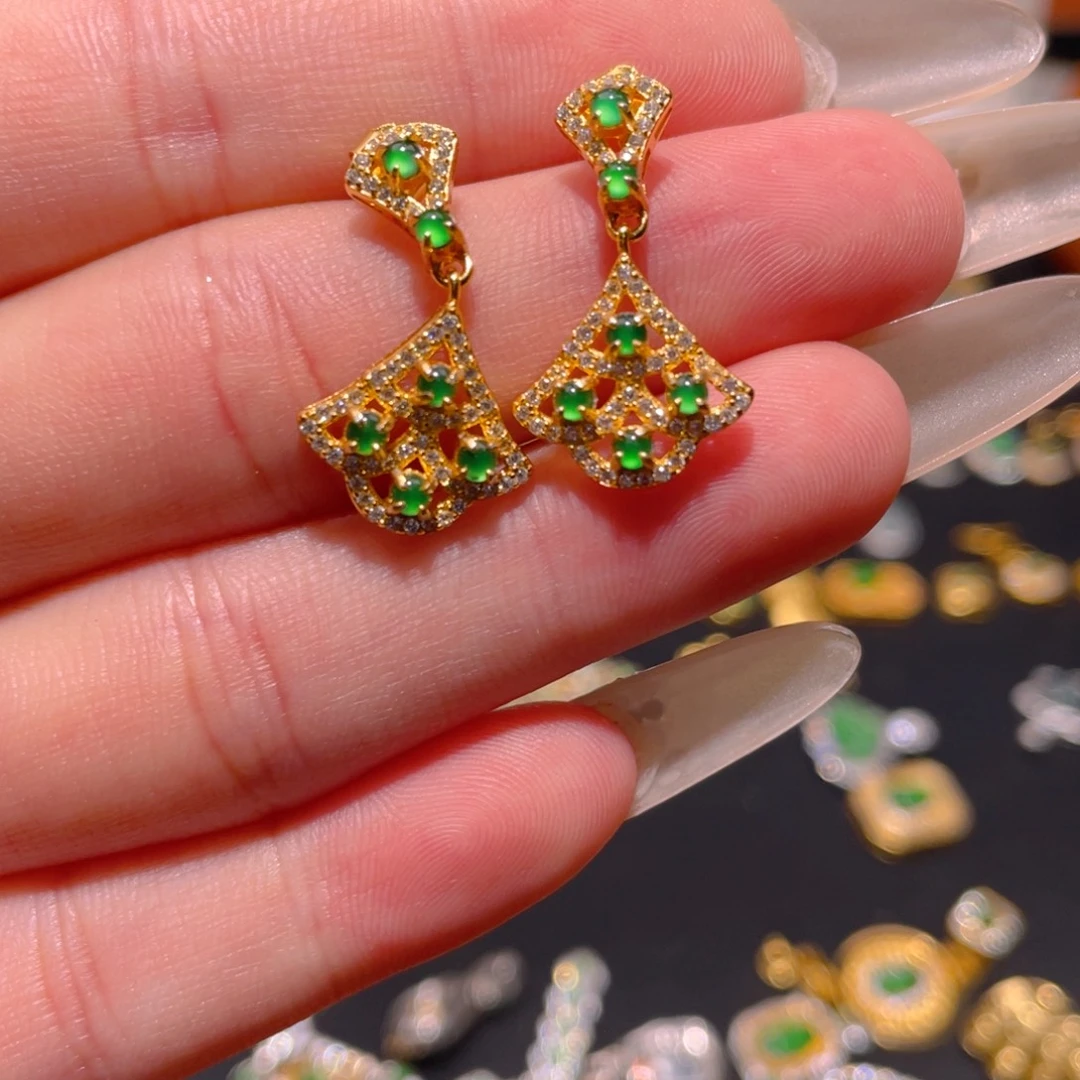 翡翠银S925镶嵌颈饰