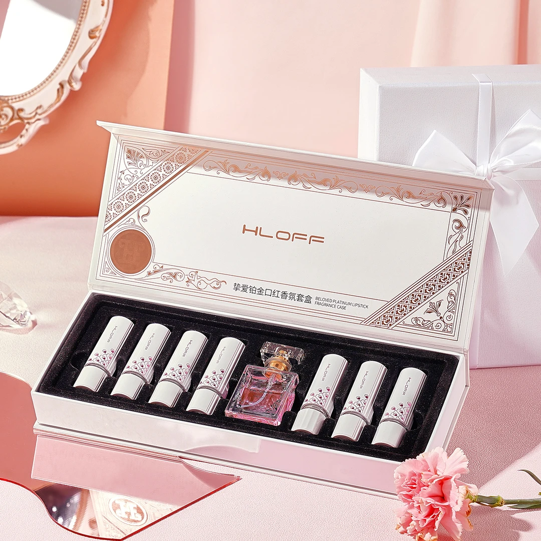 法国兰冠护香水口红礼盒情人节礼物口红不掉色不沾杯持久防水滋润