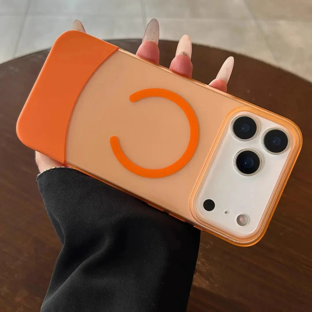 肤感磨砂适用iPhone17promax手机壳小众磁吸圈苹果17air磨砂超薄