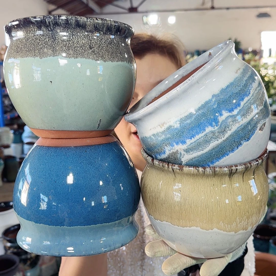 紫砂花盆高13口15