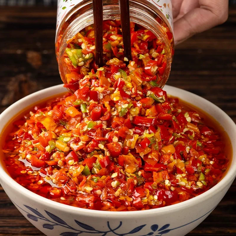 【剁辣椒】湖南湘西特产剁辣椒彩椒油拌辣椒下饭辣椒香辣椒