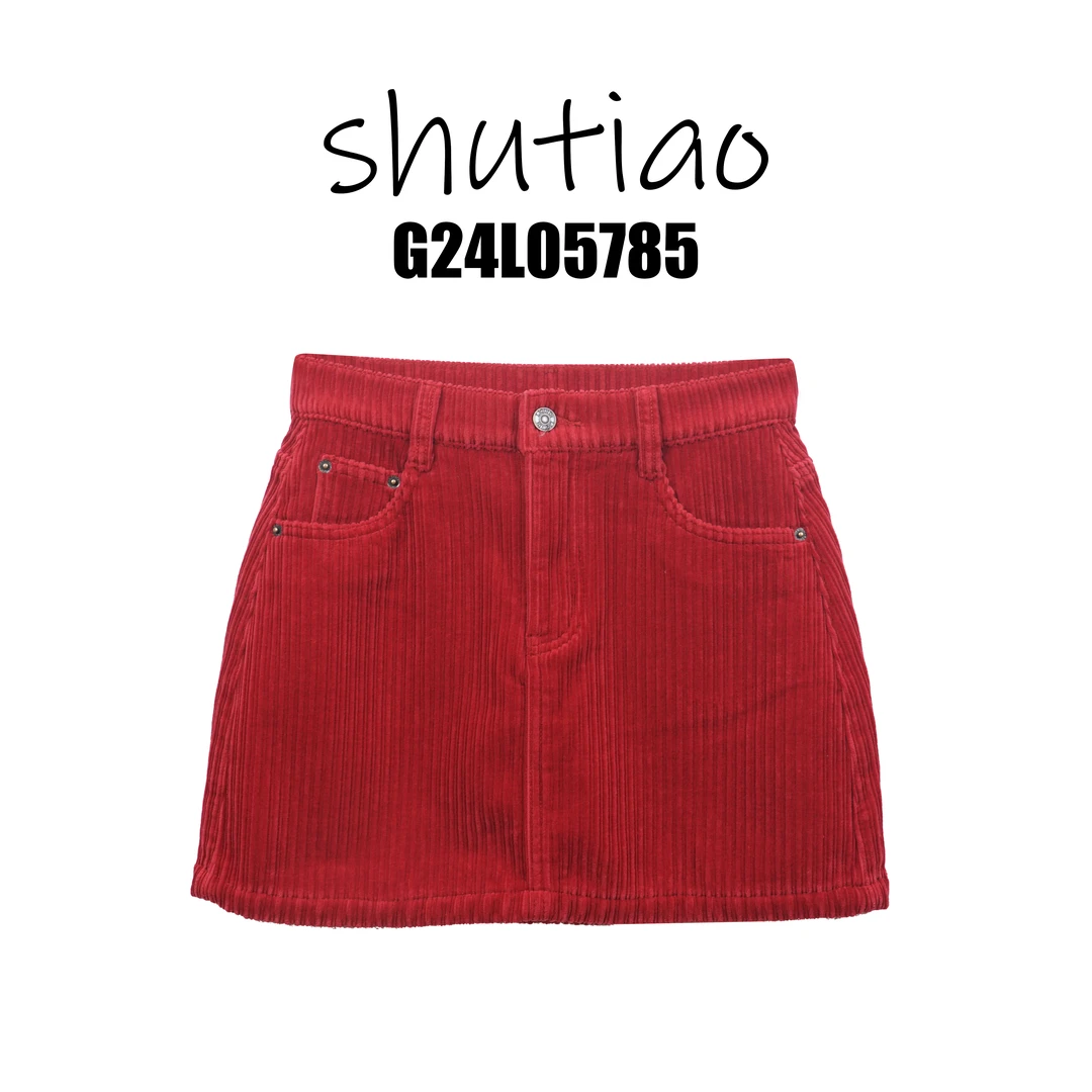 【SHUTIAO】2024秋冬：新款小众设计款短裙G24L05785