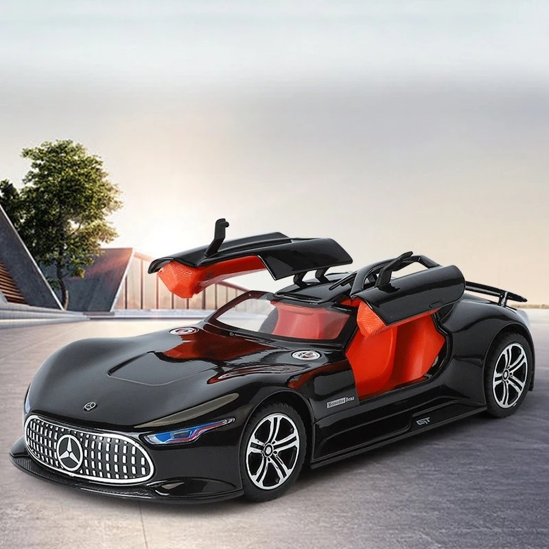 新款奔驰AMG GT车模欧翼门仿真合金汽车模型男孩玩具车摆件收藏