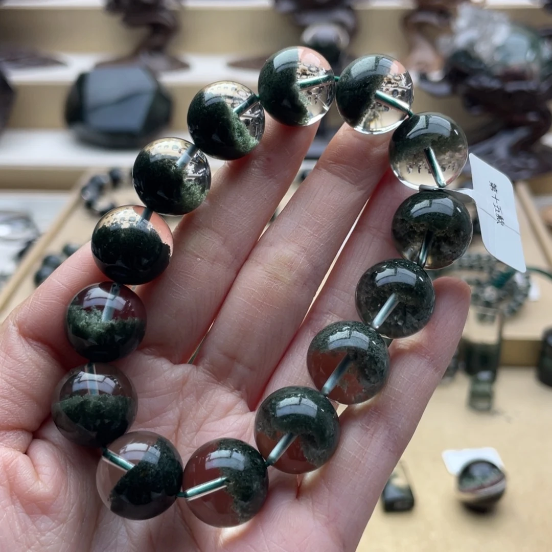 未镶嵌手串水晶绿幽灵手串