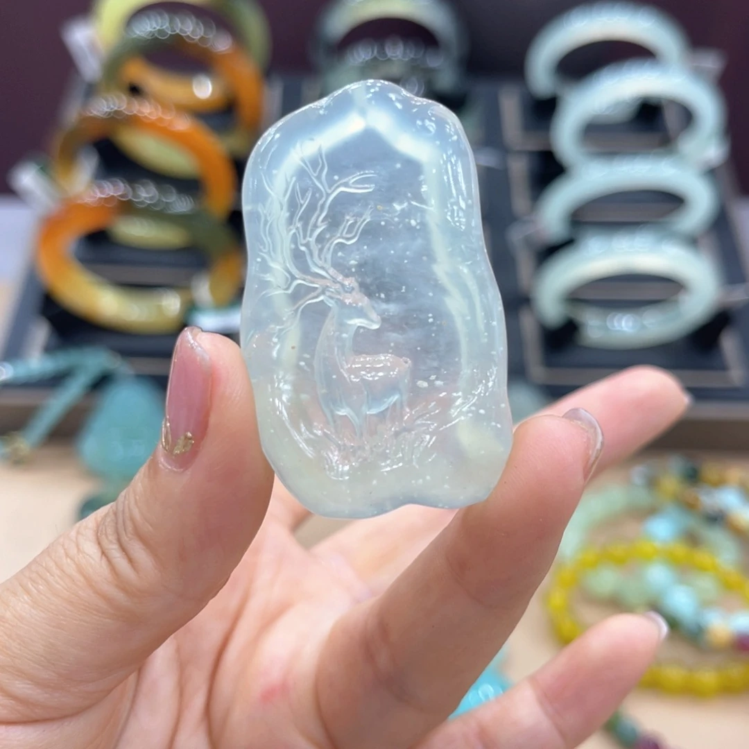 未镶嵌蛇纹石玉手镯