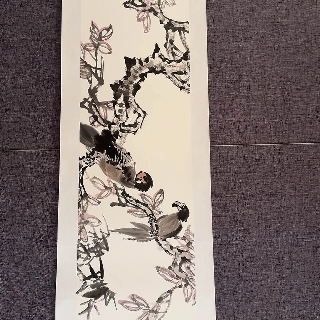 国画溥老师作品画作