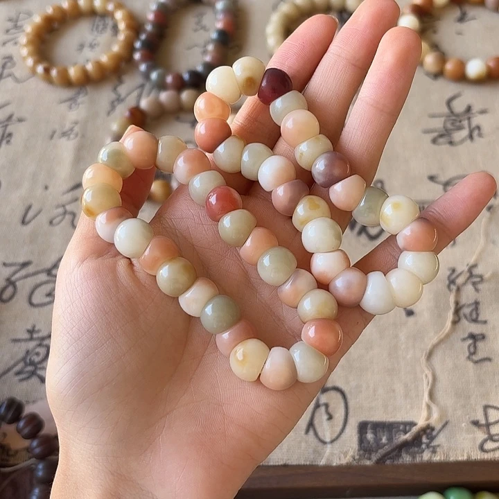 菩提根/象牙果手串卡12蒜瓣花皮