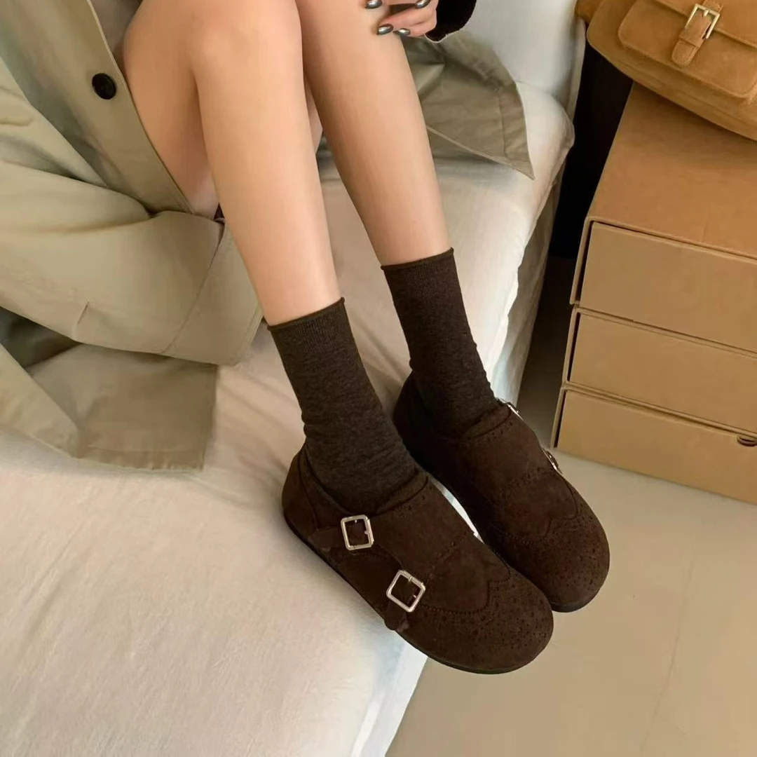 韩版复古毛毛鞋女2025秋冬新款百搭内增高棉鞋加绒保暖休闲勃肯鞋