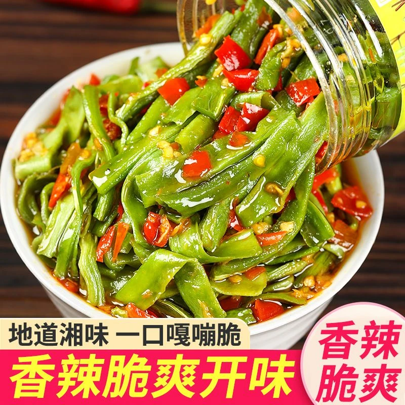 剁椒贡菜湖南香辣下饭菜开味咸菜拌饭拌面速食美食酱菜下饭菜