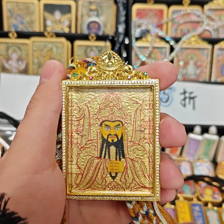 吊坠1****3纯手绘五爷唐卡