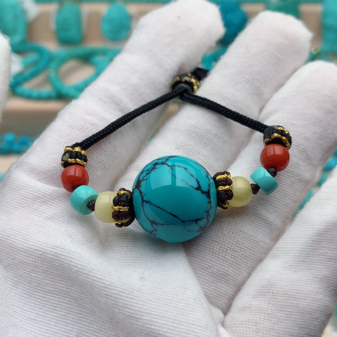 绿松石未镶嵌珠宝奇石18.5mm