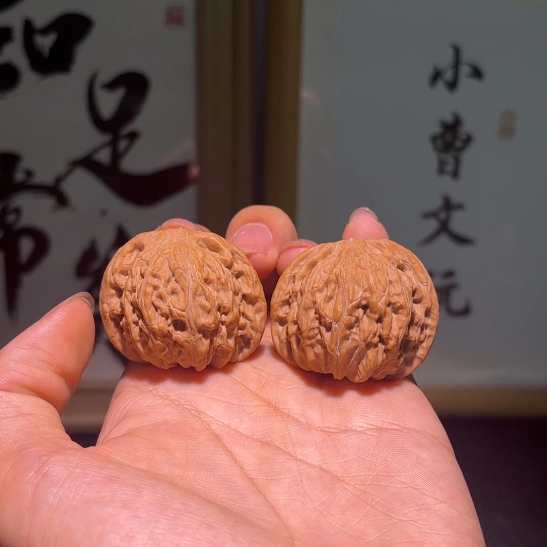 文玩核桃吊坠38.5尺全品磨盘