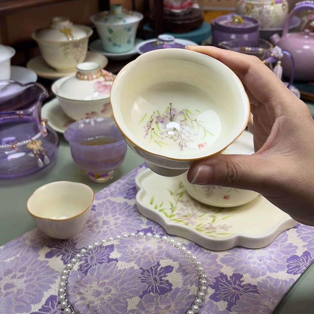 紫藤花茶杯茶杯茶杯