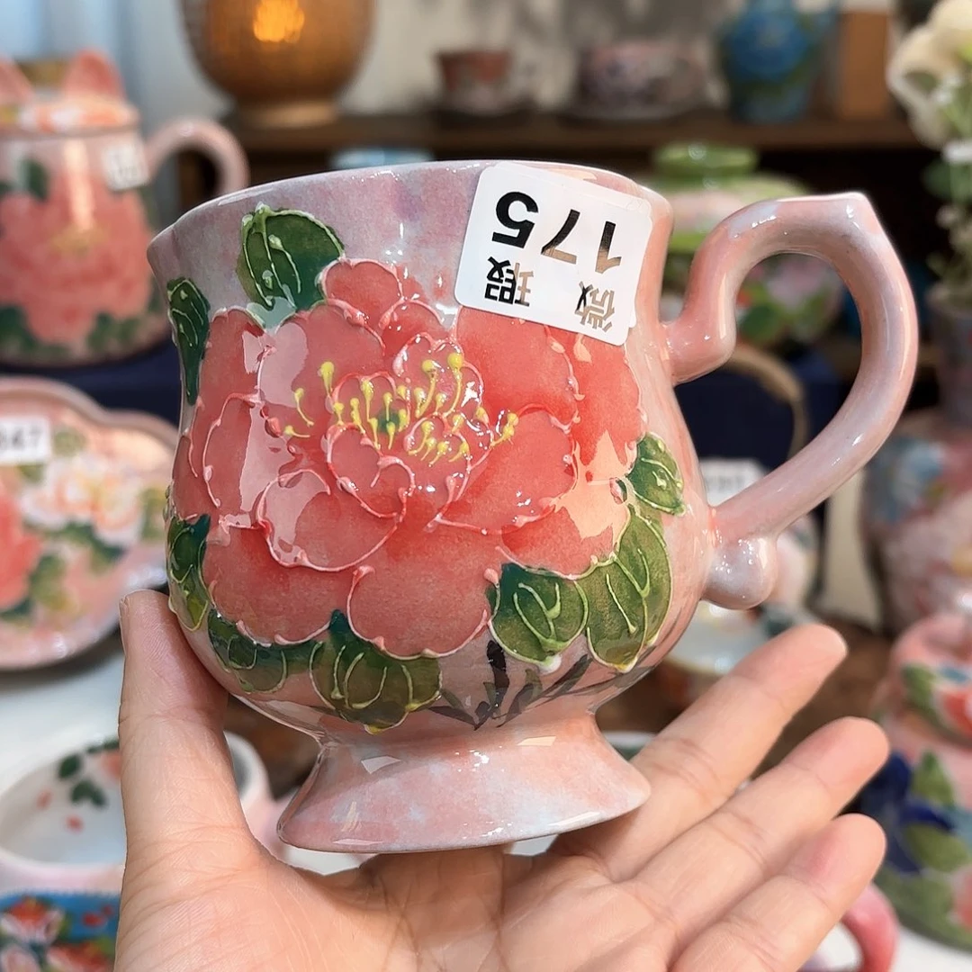 景德镇手绘高温釉下彩陶瓷茶具