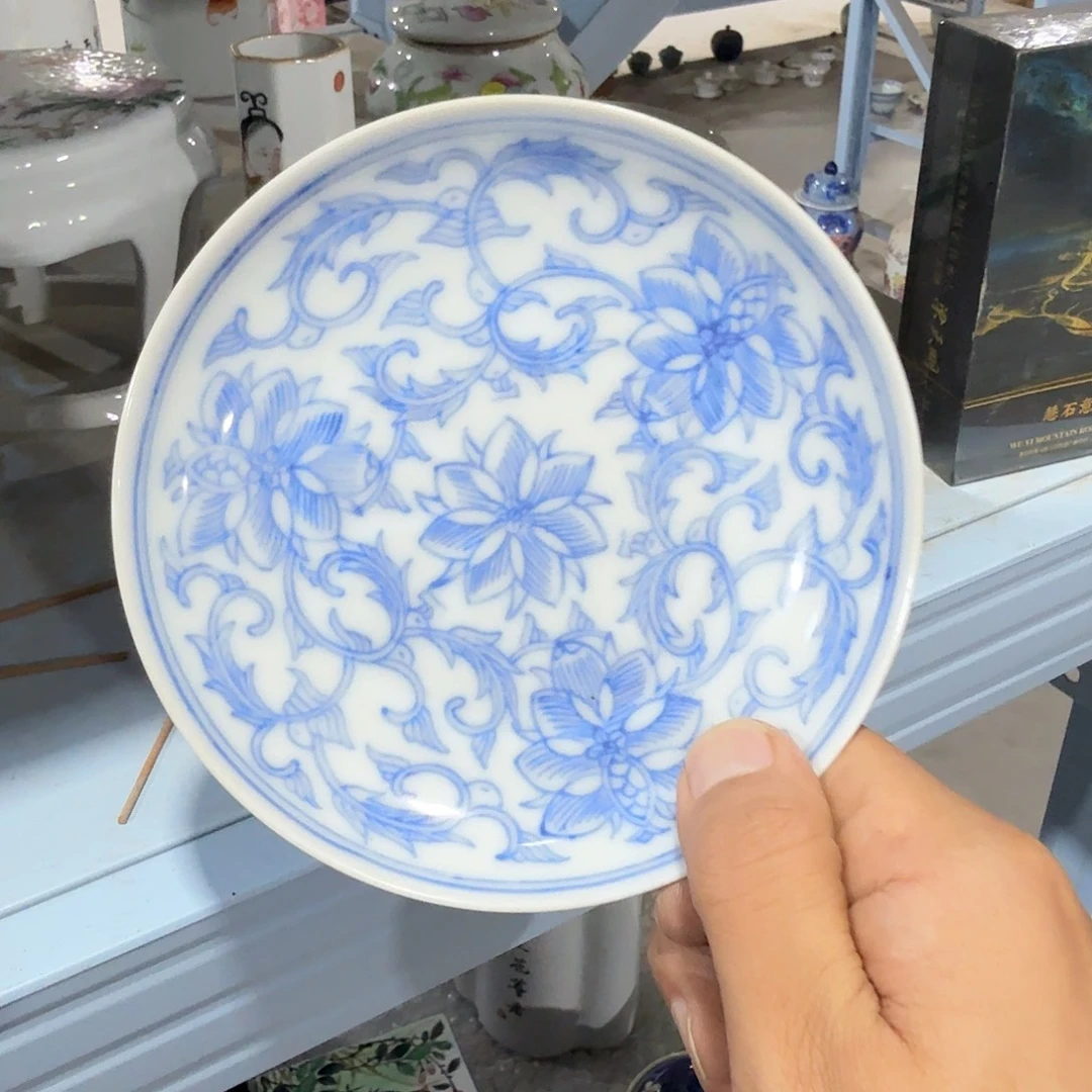 瓷片摆件手绘瓷器全部处理