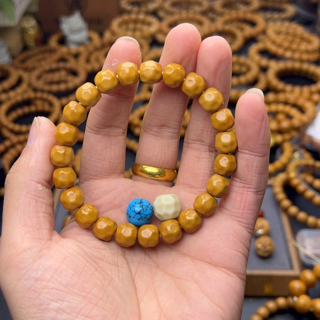 ****本猴头核桃手串鲨鱼➕蓝➕白