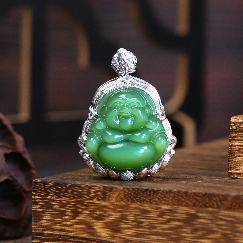 【有福来仪】和田玉吊坠佛公【8790D】