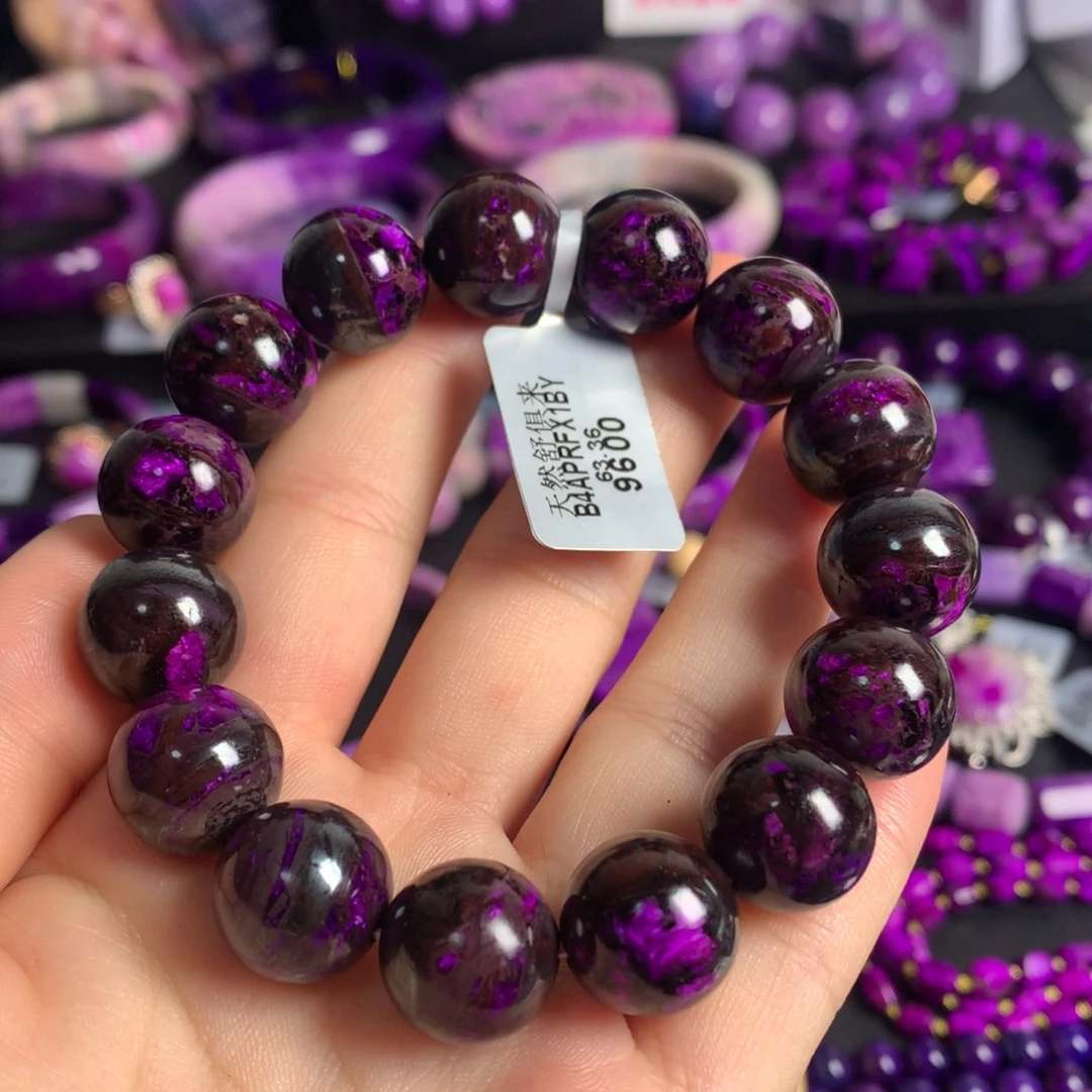 苏纪石（舒俱来）未镶嵌红丝绒手串13+