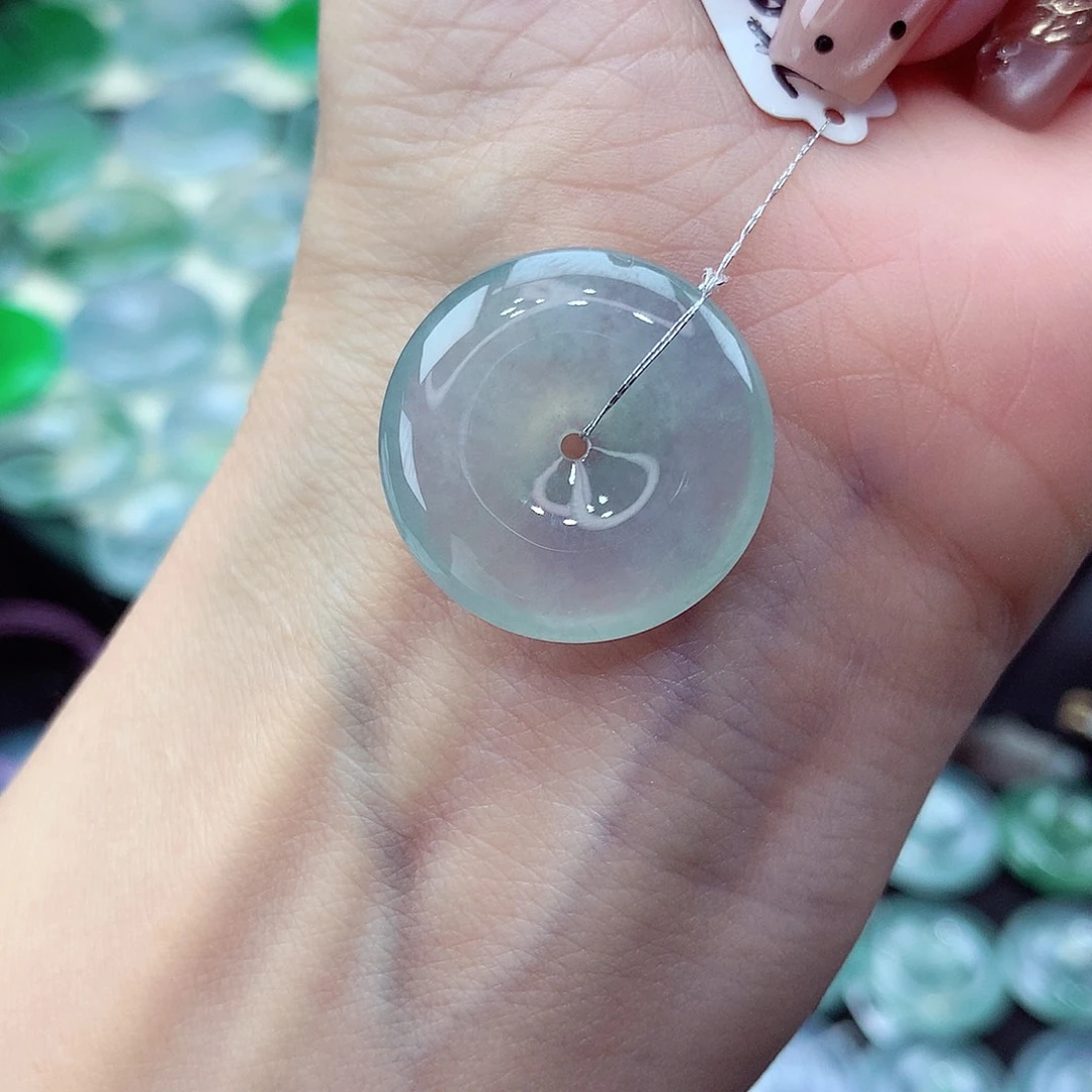 翡翠未镶嵌颈饰编号3尺寸21.4-5.1