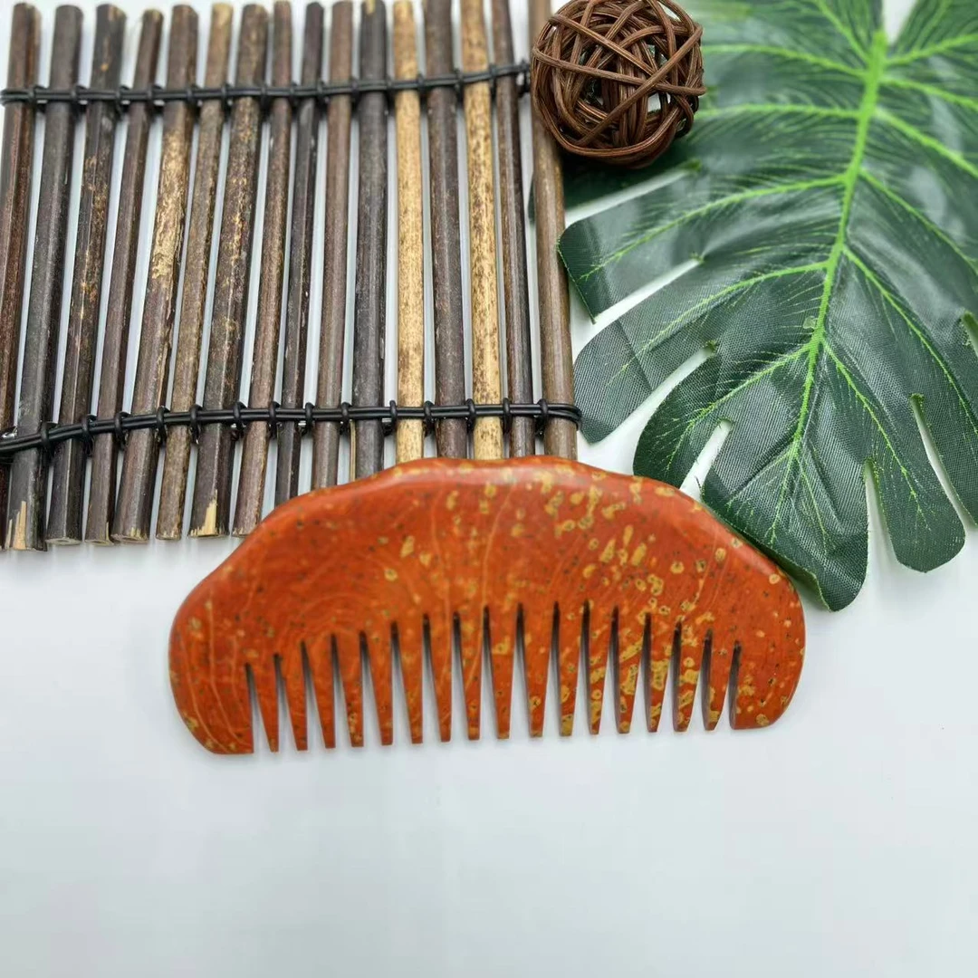 天然泗水砭石贵妃梳