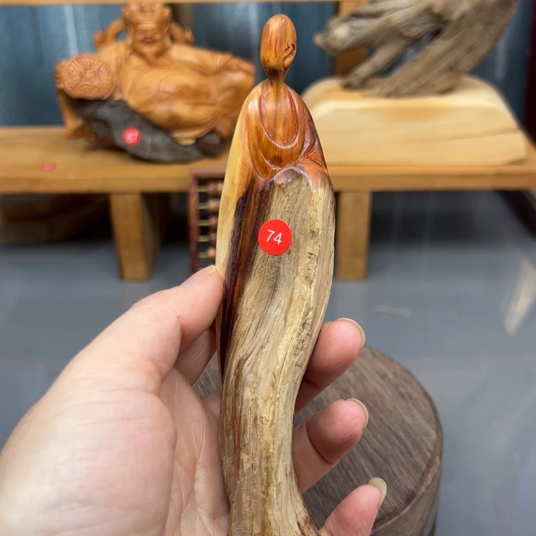 坛***仙木崖柏木摆件手把件，