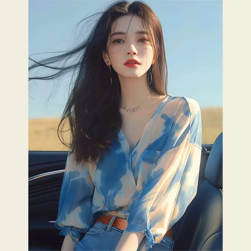 拉夏贝尔短袖衬衫女款爆款2025网红洋气女炸街纯欲慵懒风衣服女装