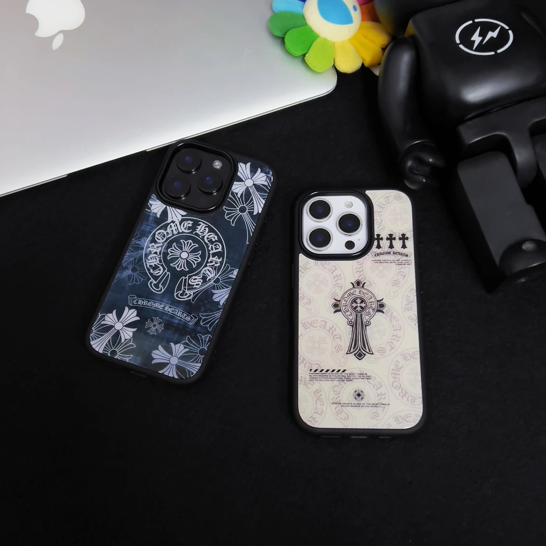 新款玻璃壳磁吸潮牌克罗适用苹果16promax高级感苹果15/16手机壳