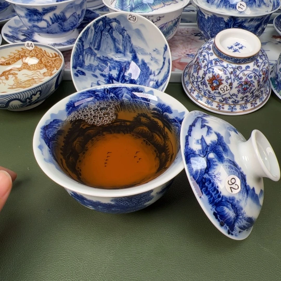 景德镇纯手工纯手绘茶具木木92