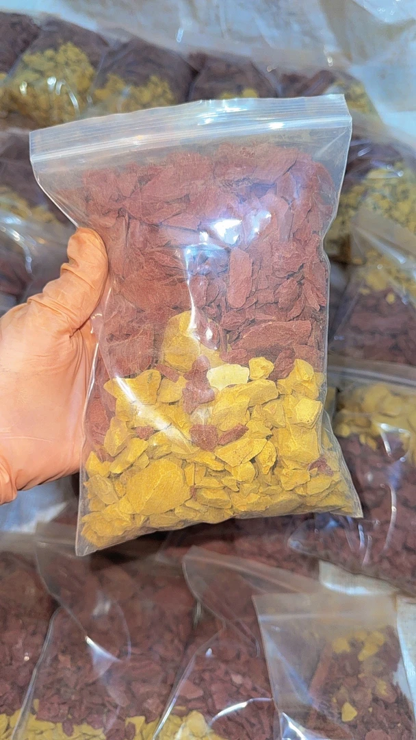 两种混合碎土 金黄 那拉提红土  装好的选不了