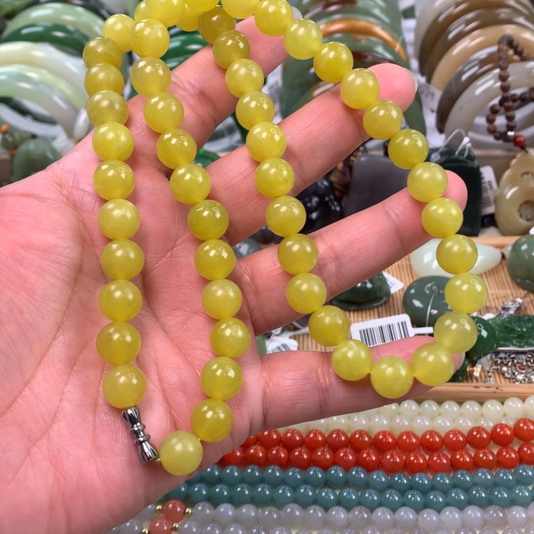 岫玉未镶嵌项链卡10