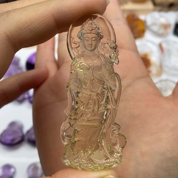 水晶颈饰未镶嵌庸**长定制