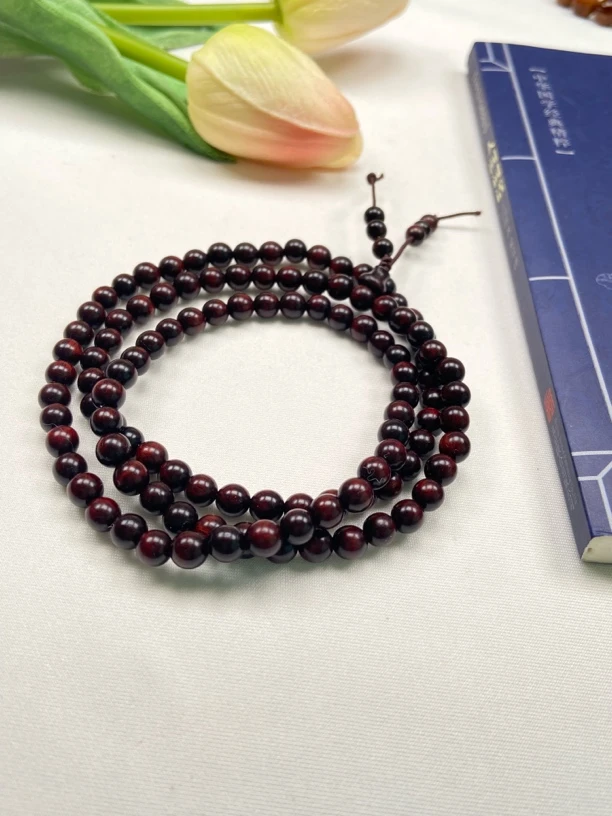 印度小叶紫檀6mm多圈手串108颗