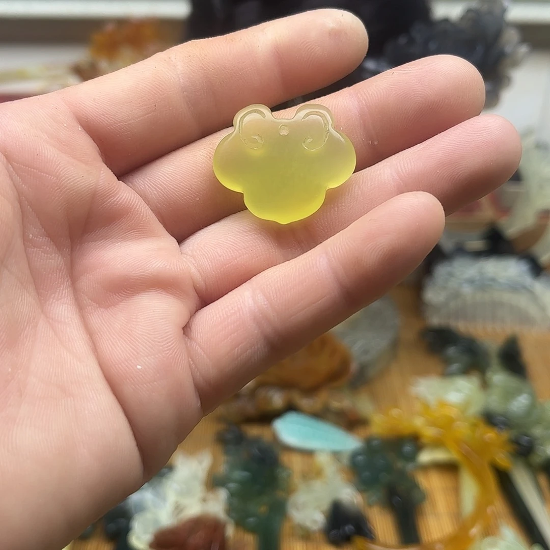 蛇纹石玉合金颈饰