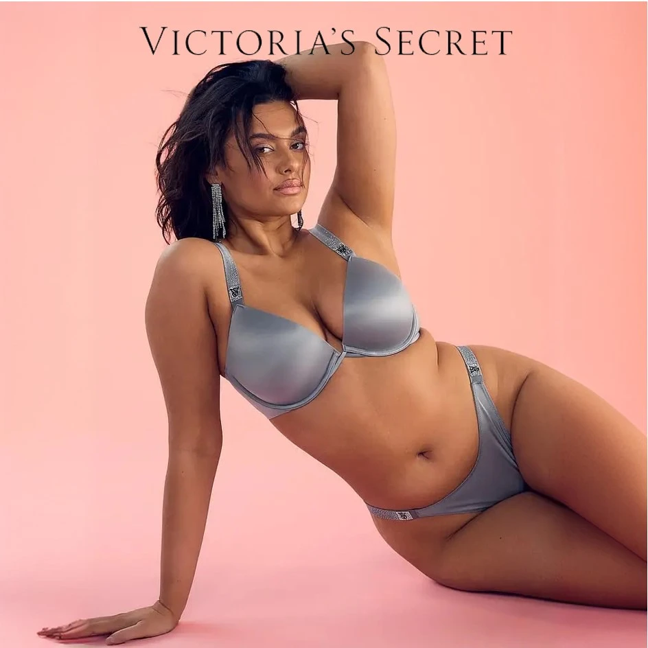 【维密·低腰内裤】Logo性感闪亮舒适流光风新婚礼物内裤