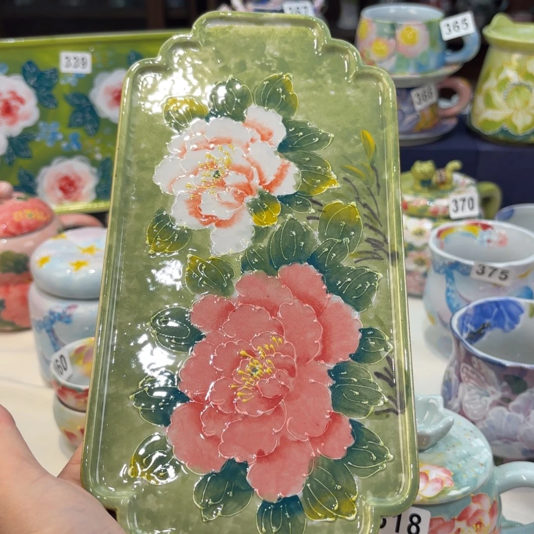 景德镇手绘高温釉下彩陶瓷茶具