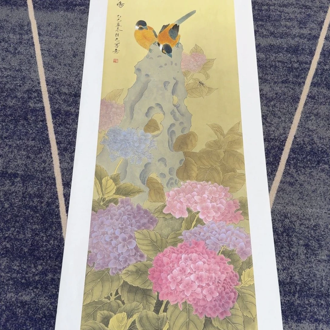 国画国画作品山水花鸟纯手绘
