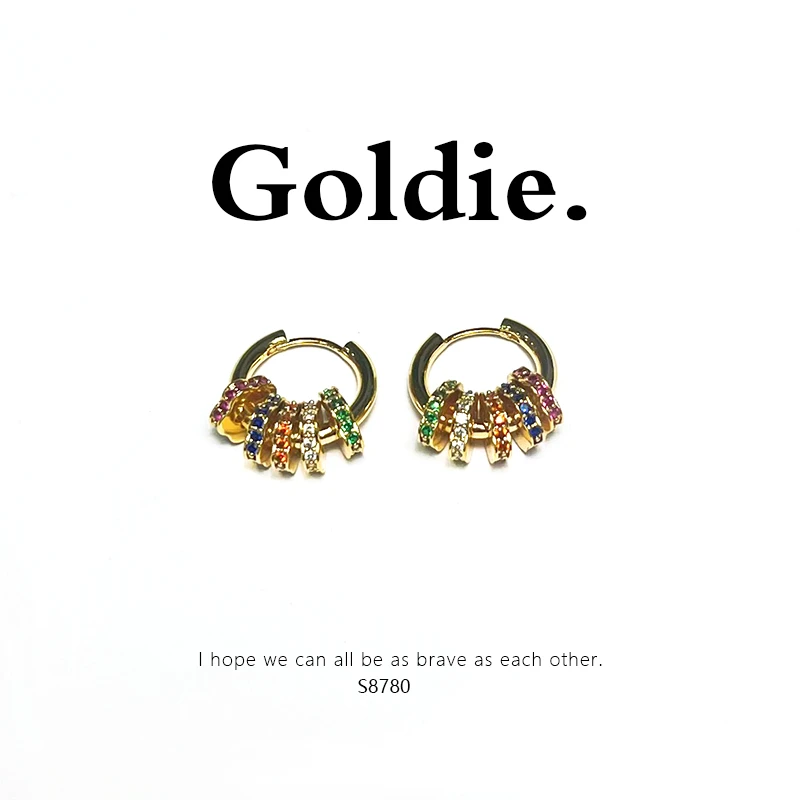 铜合金耳饰 设计师款经典时尚百搭气质耳饰 8780